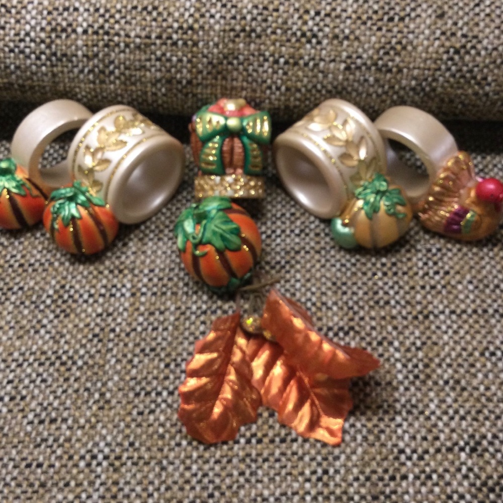 Festive Thanksgiving Napkin Rings Set - Picture 7 of 12